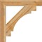 Ekena Millwork Merced Block Rough Sawn Bracket, Western Red Cedar, 4"W x 30"D x 30"H BKT04X30X30MRC05RWR - alternate 3